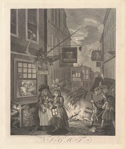 Nacht door William Hogarth