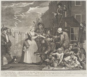O ijdelheid van jeugdig bloed door William Hogarth