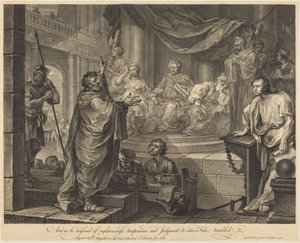 Paulus voor Felix door William Hogarth