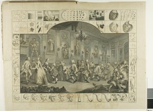 Plaat twee, uit De analyse van schoonheid door William Hogarth