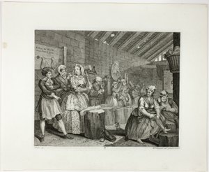 Plaat vier, uit De vooruitgang van een hoer