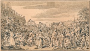 Schets voor plaat XI van Industrie en Luiheid, 1747