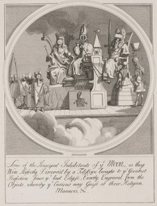 Enkele van de belangrijkste inwoners van de maan: Koninklijkheid, Episcopaat en Wet door William Hogarth
