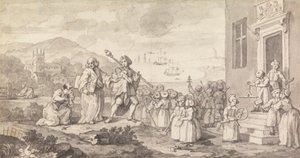 Studie voor de Vondelingen door William Hogarth