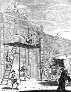 Smaak: De Poort van Burlington House, 1731 door William Hogarth