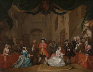 De Bedelaarsopera, 1729 door William Hogarth