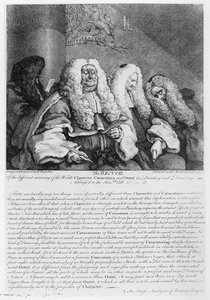 De Bank, 1758 door William Hogarth