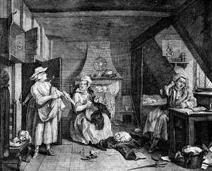 De verontruste dichter, 1740