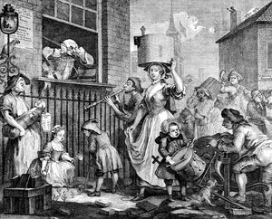 De woedende muzikant, 1741 door William Hogarth