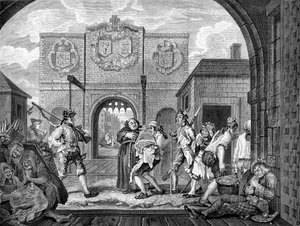 De poorten van Calais door William Hogarth door William Hogarth