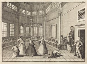 Het Binnenste van een Moskee door William Hogarth