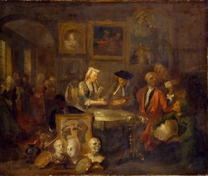 Het Huwelijkscontract door William Hogarth