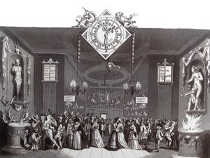 Het gemaskerde bal ticket door William Hogarth