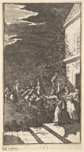 De nieuwe metamorfose, Plaat 3: De bandieten ontvoeren Camilla, 1724
