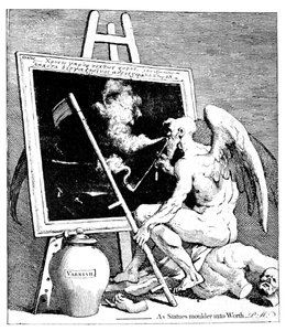 Tijd rookt een schilderij, 1761 door William Hogarth