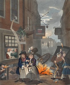 Tijden van de dag, Nacht, illustratie uit 