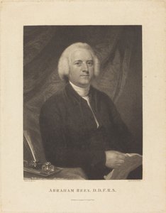 Abraham Rees door William Holl I after John Opie