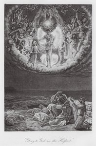 "Eer aan God in den Hoge" door William Holman (after) Hunt