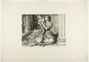 Vader neemt afscheid door William Holman Hunt