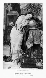 Isabella en de basilicum pot, ca. 1867 door William Holman Hunt