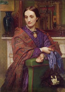 Portret van Fanny Holman Hunt (1833-66) 1866-68