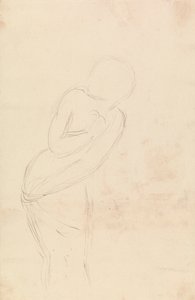 Schets van een vrouw (studie voor Isabella en de pot basilicum) door William Holman Hunt