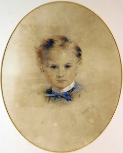 Portret van een jongen door William Huggins