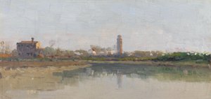 Een Venetiaans eiland vanuit de lagune door William Hulton