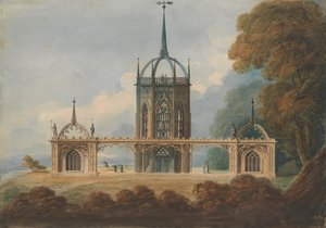 Ontwerp voor een gotische Belle Vue, ca. 1800 door William Hurst Ashpitel