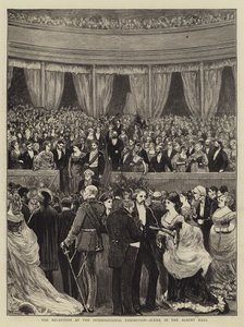 De Receptie op de Internationale Tentoonstelling, Scène in de Albert Hall