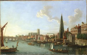 Westminster Bridge (avond) door William James