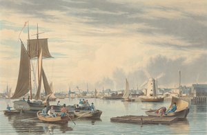Boston: Vanaf City Point nabij Sea Street door William James Bennett
