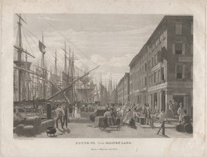 South St. vanaf Maiden Lane, 1834 door William James Bennett