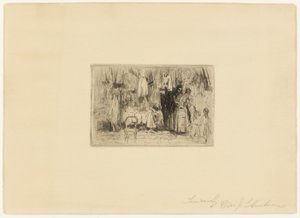 Bij de kleermaker door William James Glackens