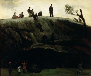 Jongens aan het glijden, c.1897
