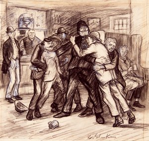 Het kostte vier van ons om ze uit elkaar te houden door William James Glackens