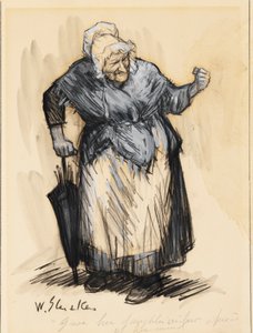 Ze Gaf Haar Schoondochter een Stuk van Haar Gedachten door William James Glackens
