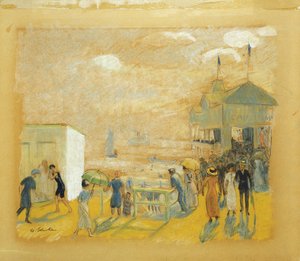 De Battery door William James Glackens