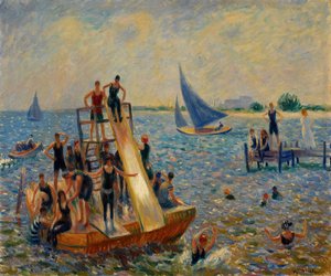 Het vlot door William James Glackens