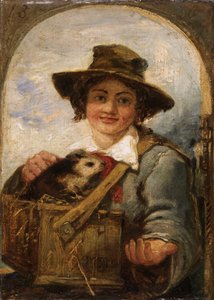 Italiaanse jongen met een cavia door William James Muller