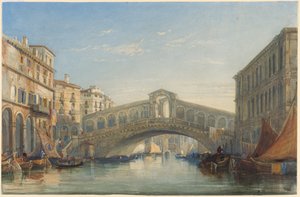 De Rialtobrug, Venetië door William James Muller