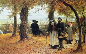 Het brengen van het ex-voto naar de kerk, 1875