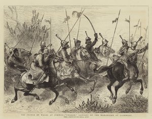 De Prins van Wales in Jummoo, Aanval! Lansiers van de Maharadja van Kasjmir