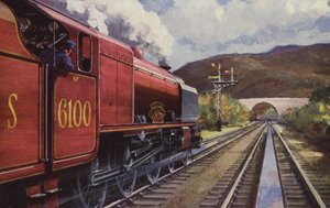 De LMS "Royal Scot" (kleurenlitho) door William John Patton McDowell