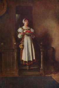 Een dienstmeisje van het hostel, ca. 1800 door William John Wainwright