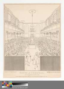 House of Commons, zoals het verscheen in 1741-2 door William Johnstone White