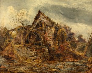 De oude molen door William Joseph J.C. Bond