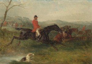 Vossenjacht: Een Beek Oversteken door William Joseph Shayer
