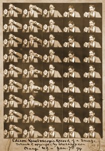 Edison kinetoscopische opname van een nies, c.1894