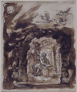 Alexander Pope in zijn grot